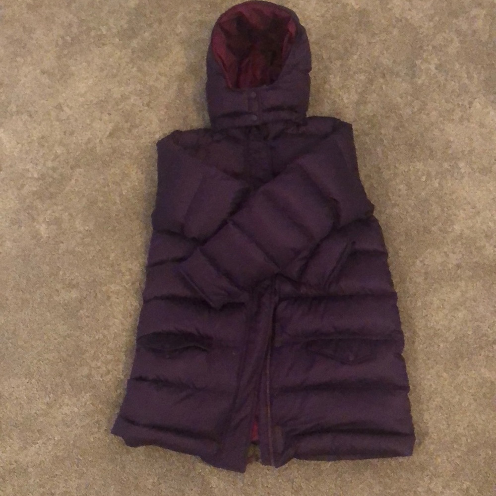 Patagonia Kids Purple Puffer Coat with Hood